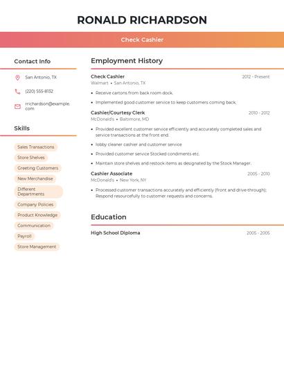 Resume example 3