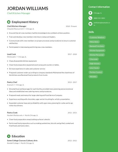Resume example 5