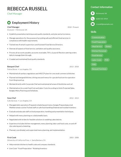 Resume example 4