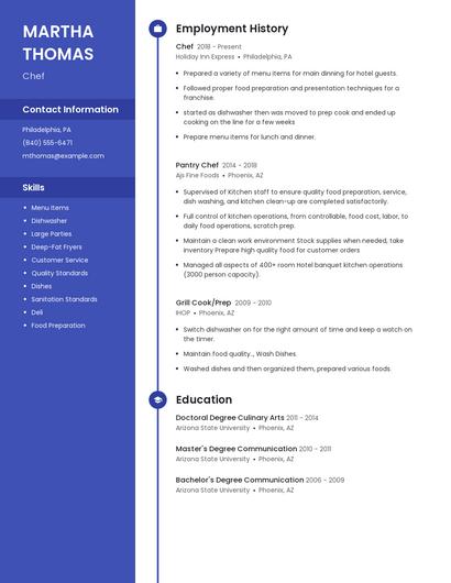 Resume example 5