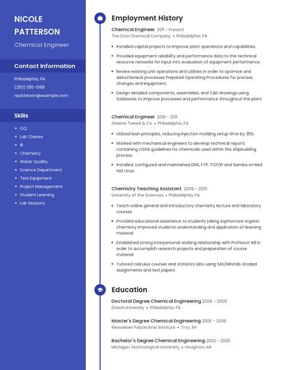 Resume example 5