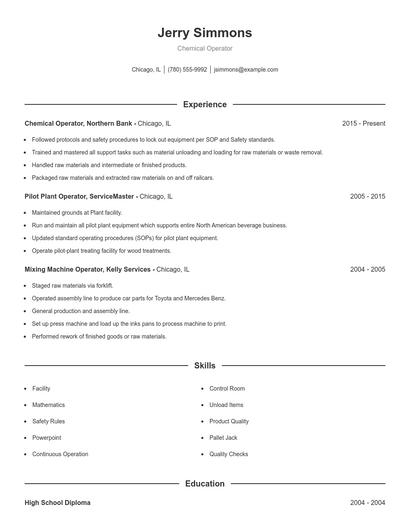 Resume example 1