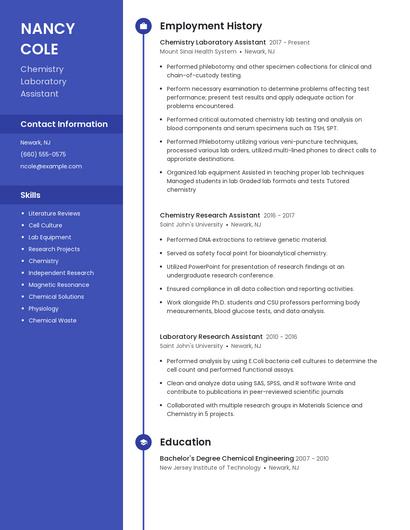 Resume example 5