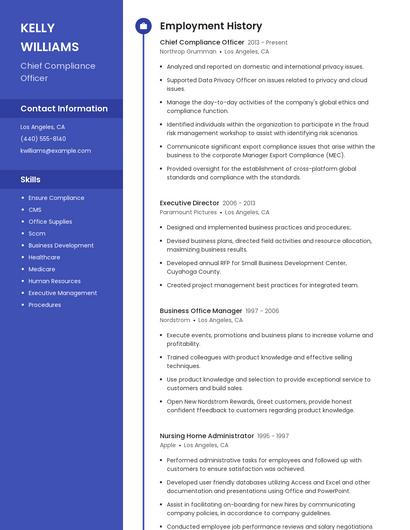 Resume example 5