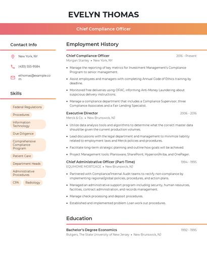 Resume example 3