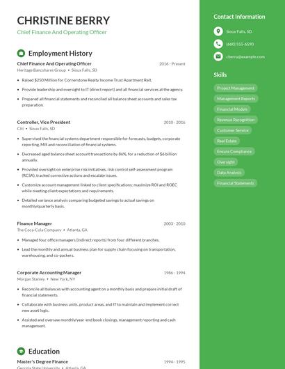 Resume example 4