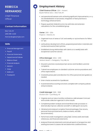 Resume example 4
