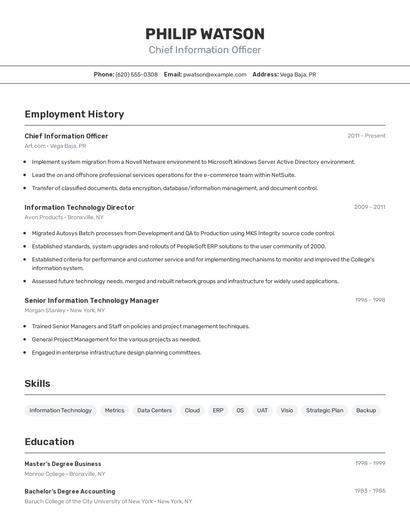 Resume example 2