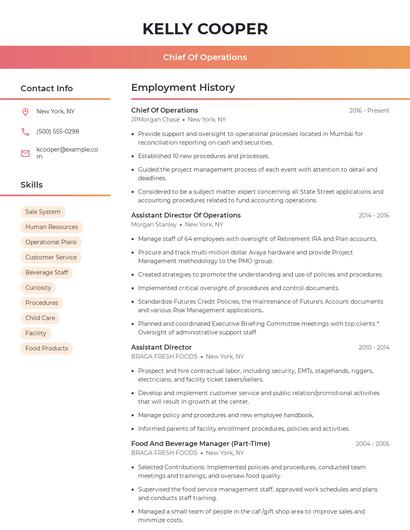 Resume example 3