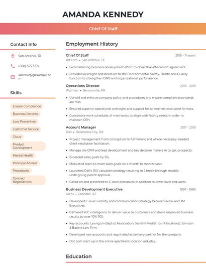 Resume example 3
