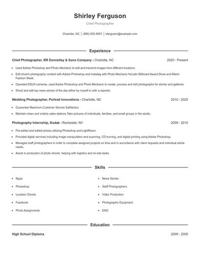 Resume example 1