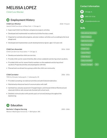 Resume example 5