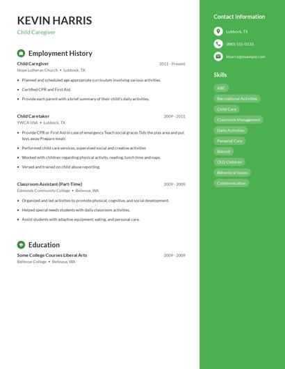 Resume example 4