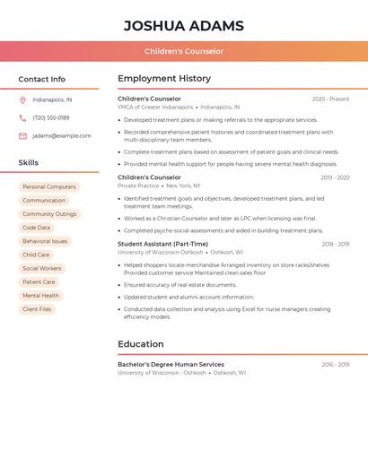 Resume example 3