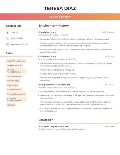 Resume example 3