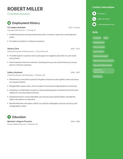 Resume example 5