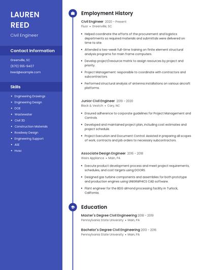 Resume example 5