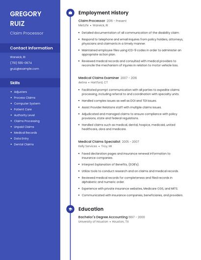 Resume example 4