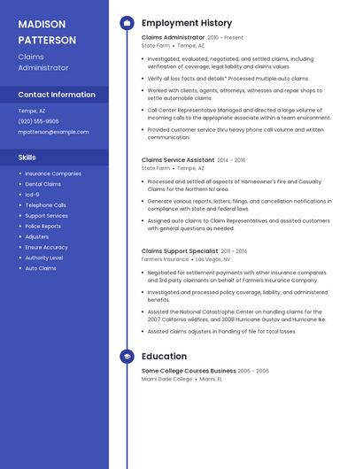 Resume example 4