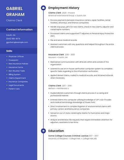 Resume example 4