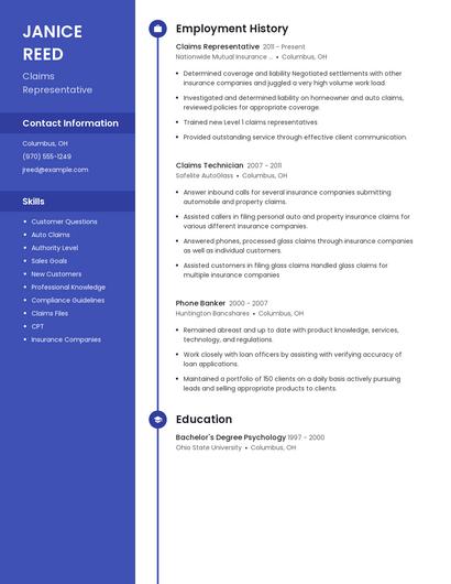 Resume example 5