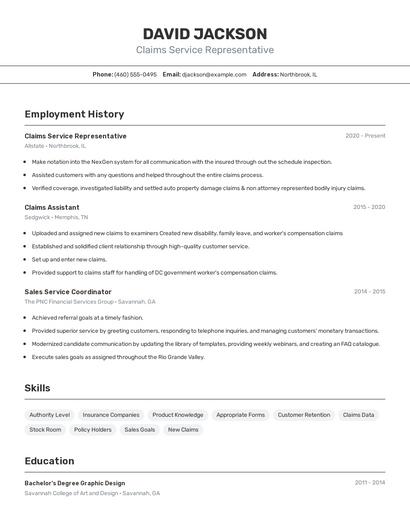 Resume example 2