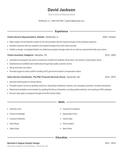 Resume example 1