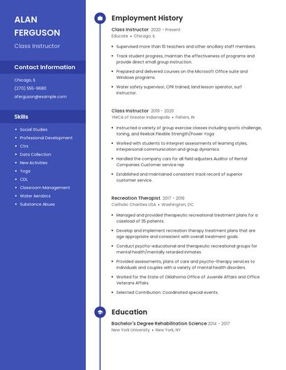 Resume example 4