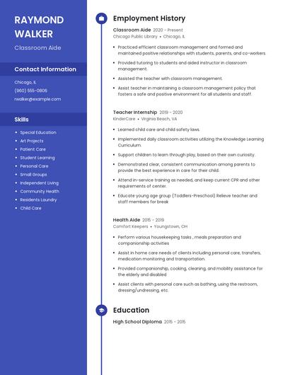 Resume example 5