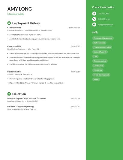 Resume example 4