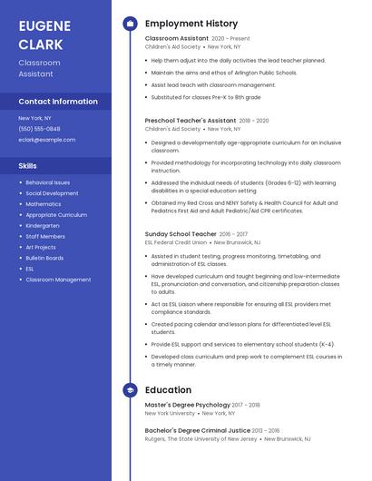 Resume example 5
