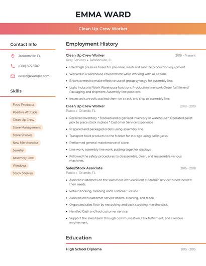 Resume example 3