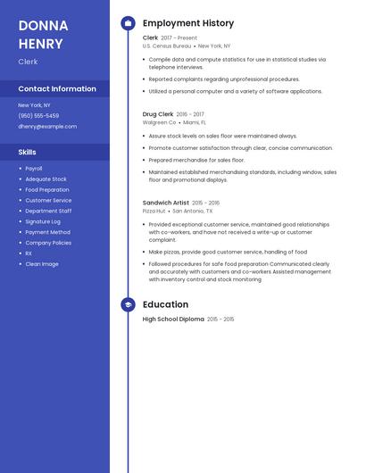 Resume example 5