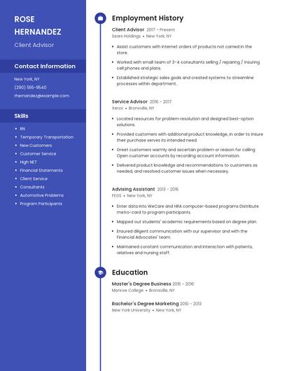 Resume example 4