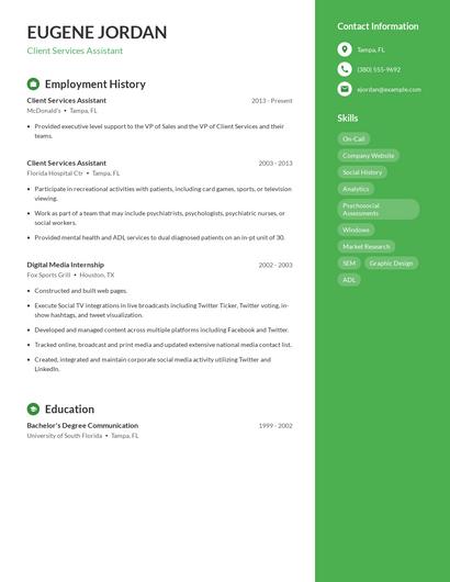 Resume example 4