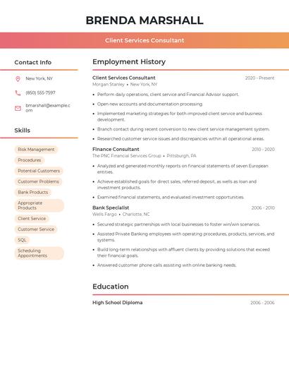 Resume example 3