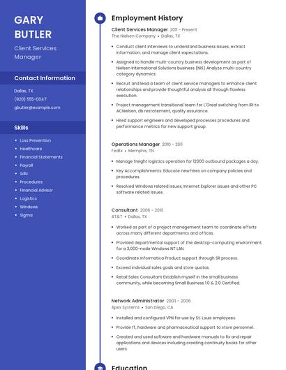 Resume example 5