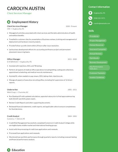 Resume example 4