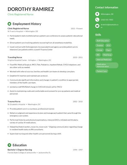Resume example 4