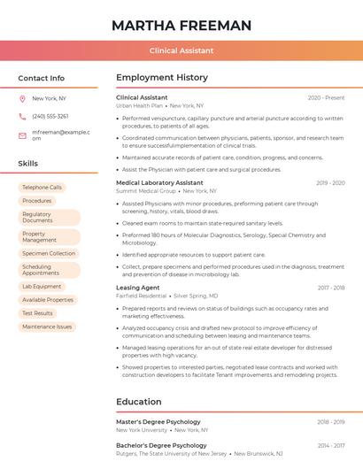 Resume example 3