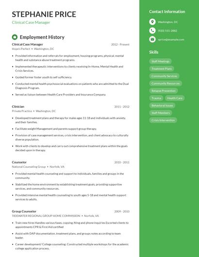 Resume example 4