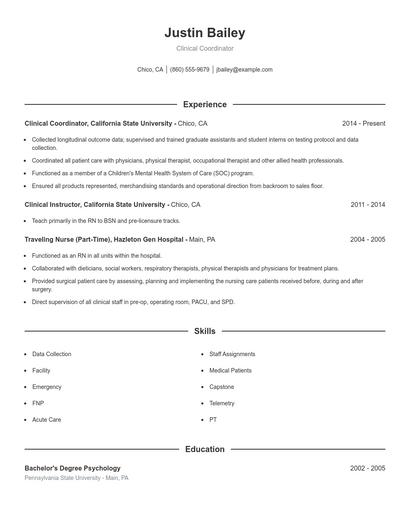 Resume example 1
