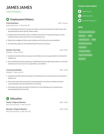 Resume example 4