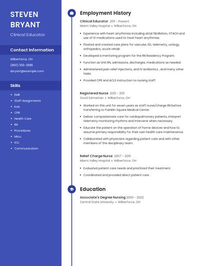 Resume example 5