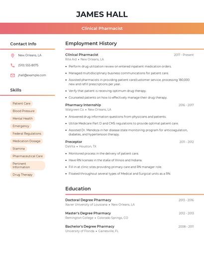 Resume example 3