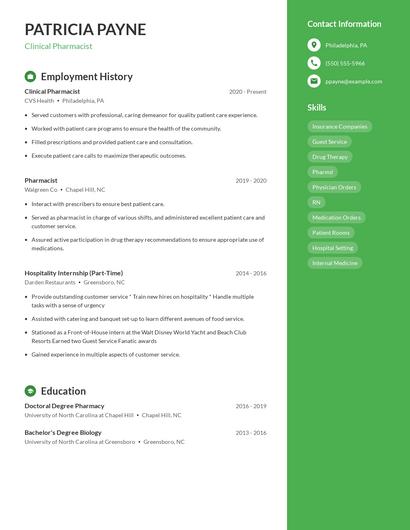 Resume example 4