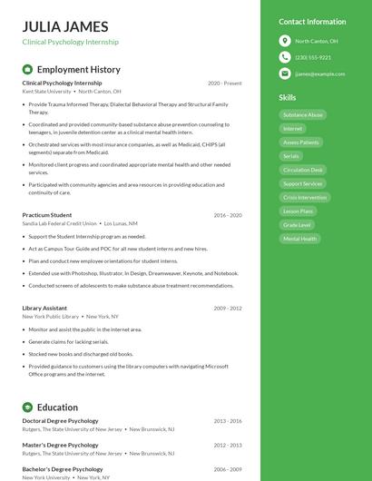 Resume example 4