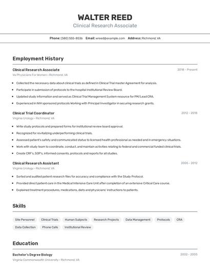 Resume example 2