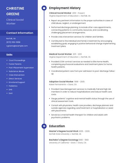 Resume example 5