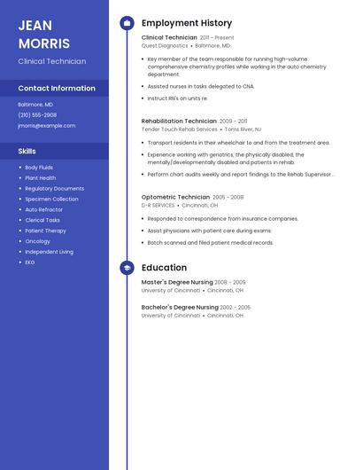 Resume example 5